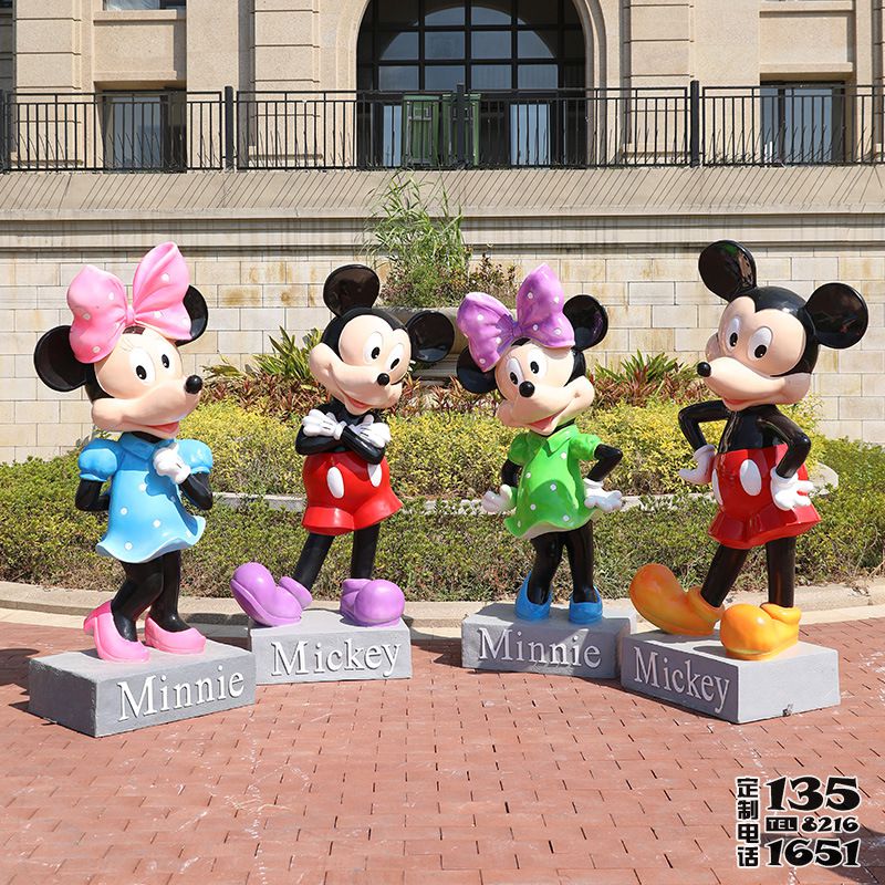 商場影院玻璃鋼卡通動畫片米老鼠雕塑 商場影院玻璃鋼卡通動畫片米老鼠雕塑