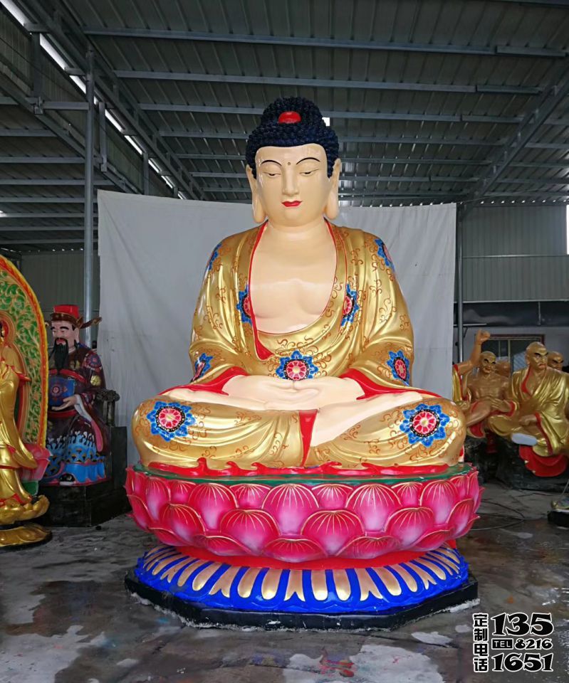 寺廟佛堂玻璃鋼釋迦牟尼彩繪如來(lái)佛祖雕塑 寺廟佛堂玻璃鋼釋迦牟尼彩繪如來(lái)佛祖雕塑