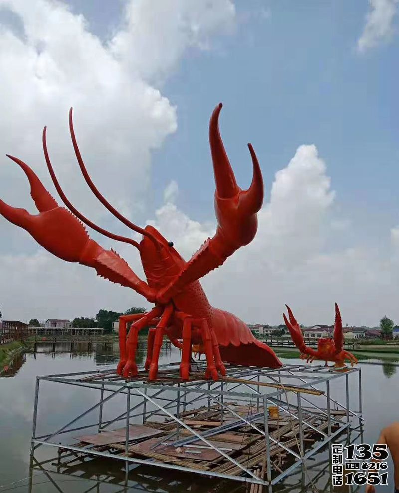 戶外創(chuàng)意玻璃鋼仿真動(dòng)物龍蝦雕塑 戶外創(chuàng)意玻璃鋼仿真動(dòng)物龍蝦雕塑